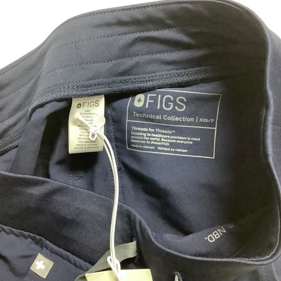 Figs Zamora 2.0 NWT Joggers Size XXS Navy Blue - Picture 4 of 8